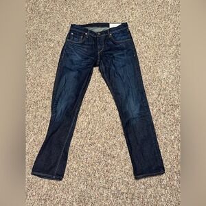 MENS size 30 Rag &‎ Bone Jeans, BUTTON FLY, SLIM LEG